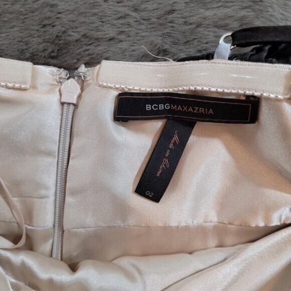 BCBGMaxAzria Silk Dress‎ with Sequined Accents and Tie Die Pattern - Size 2 - Picture 5 of 10